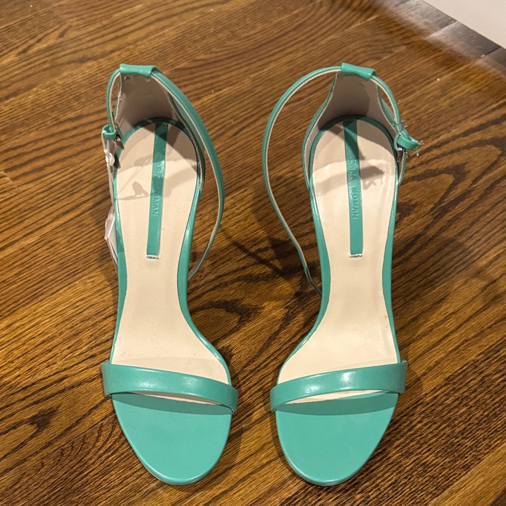 Zara Women’s Teal Ankle-Strap Sandals